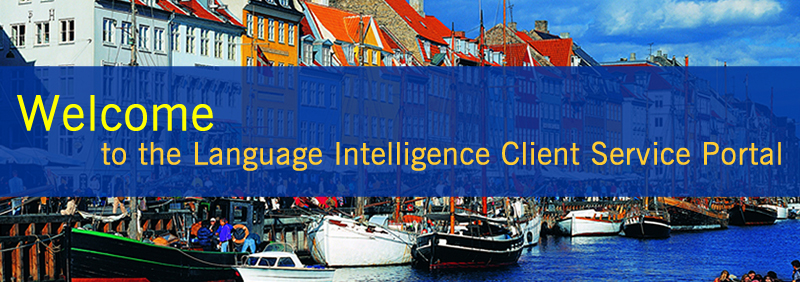 Welcome to the Language Intelligence Client Service Portal